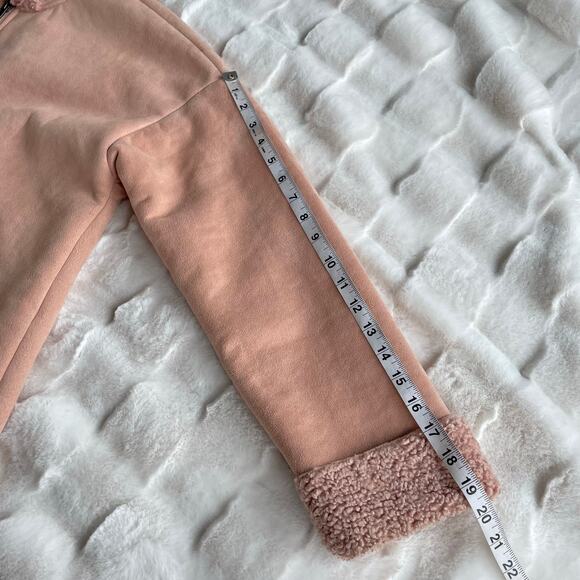🔥GUESS Faux Sherpa Shearling suede fur Coat Jacket in Rose Pink Outdoor Rugged - Picture 16 of 16